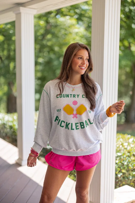 Pickleball Heather Grey Sweatshirt