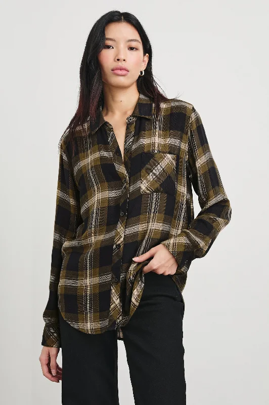 HUNTER SHIRT - BLACK CARMEL LUREX