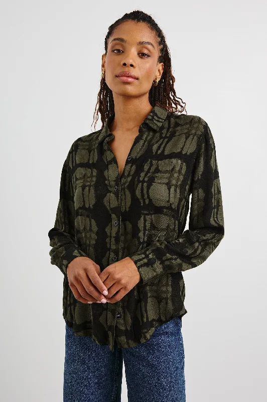 HUNTER SHIRT - OLIVE WATERCOLOR PLAID