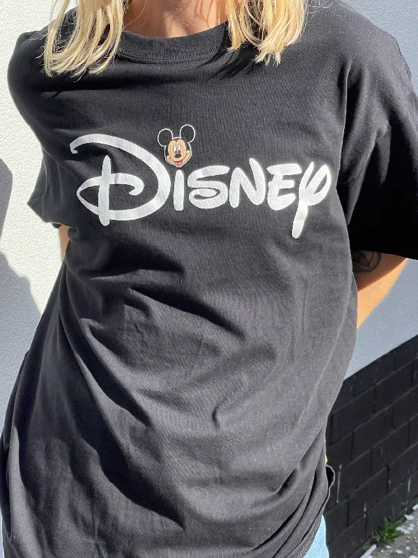 Daisy Street Relaxed T-Shirt with Disney Logo and Mickey Face Print