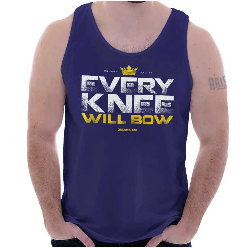 Every Knee Will Bow Crown Tank Top