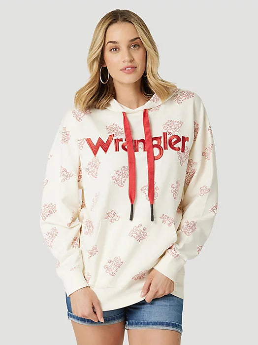 WRANGLER WOMEN'S RETRO BOOT GRAPHIC HOODIE