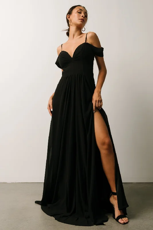 Bianca Lace Maxi Dress | Black