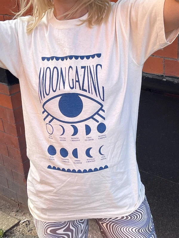 Daisy Street Relaxed T-Shirt with Moon Gazing Print