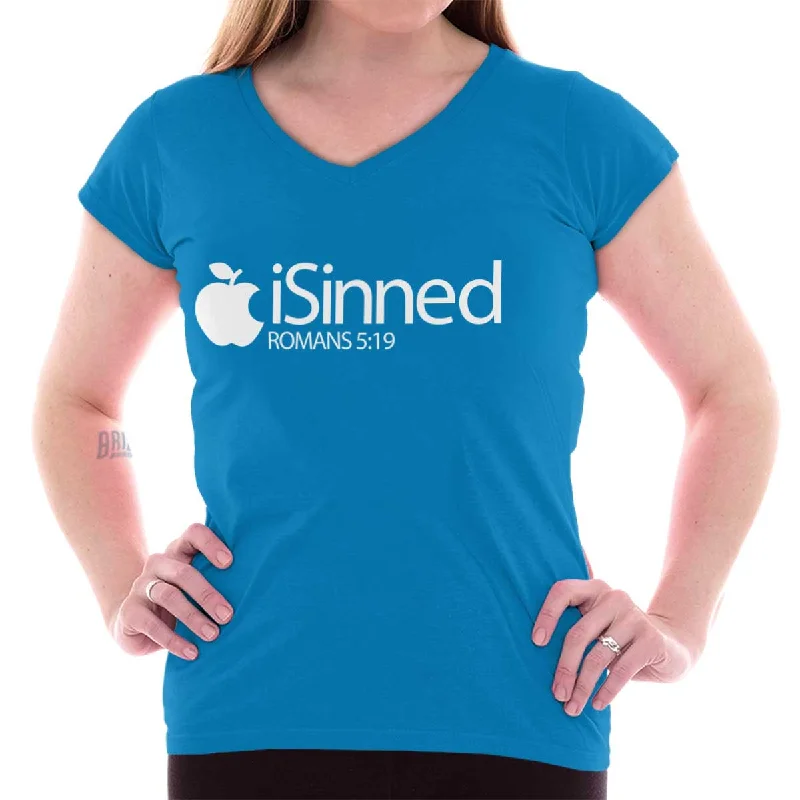 iSinned Junior Fit V-Neck T-Shirt