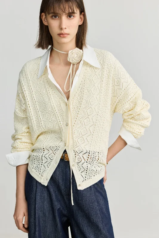 LILY French Lightweight Knit Cardigan Cover-Up