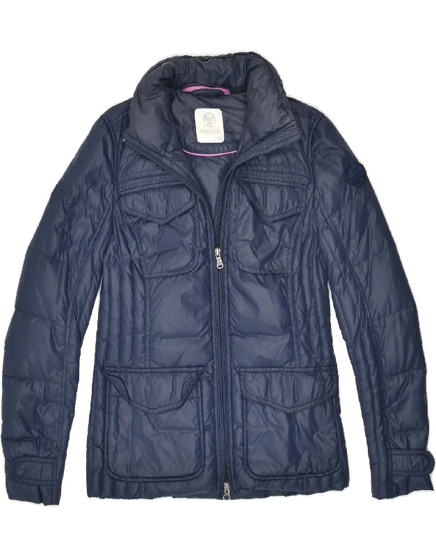 NORTH SAILS Womens Padded Jacket UK 6 XS Navy Blue Polyester