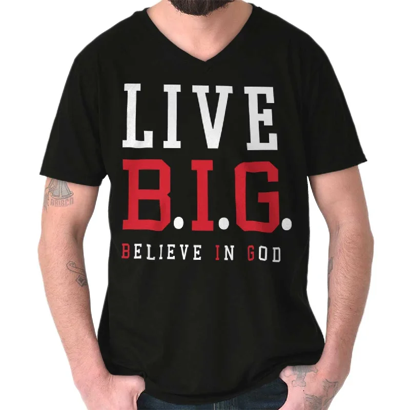 Believe in God V-Neck T-Shirt