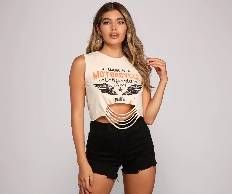 Add Some Edge Cropped Graphic Tee