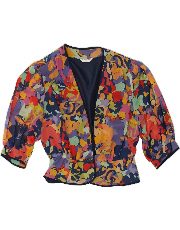 MARKWALD Womens 1 Button Blazer Jacket IT 42 Medium Multicoloured