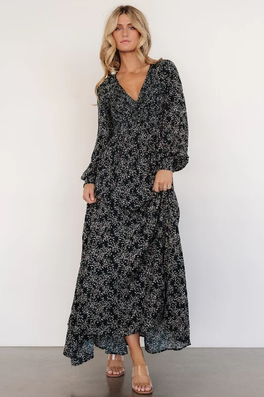 Anya Maxi Dress | Hunter Green Print