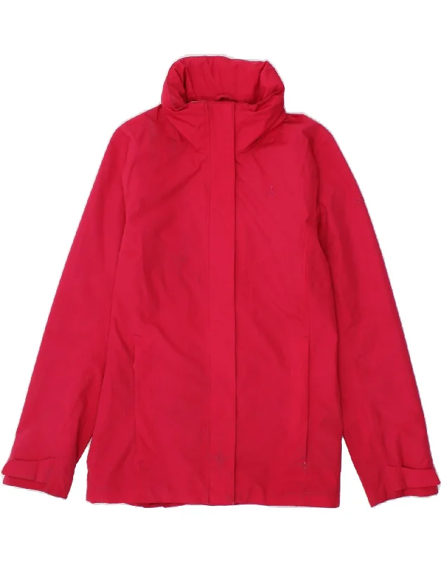 SCHOFFEL Womens Hooded Rain Jacket UK 10 Small  Pink