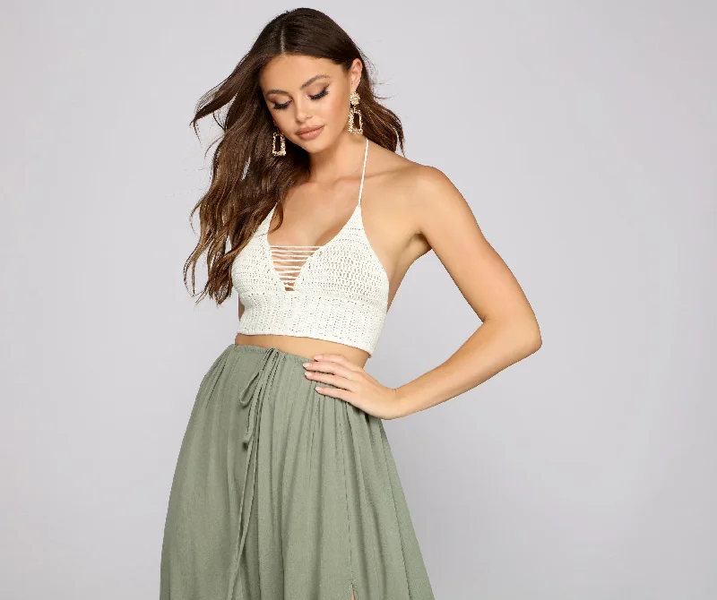 Wanderlust Moment Crochet Crop Top