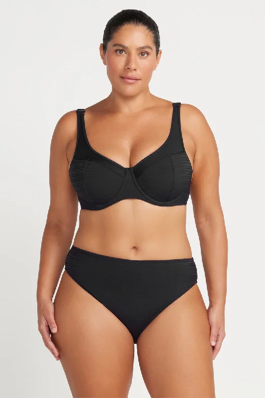 Black Aria Giotto D - E Cup Underwire Bikini Top