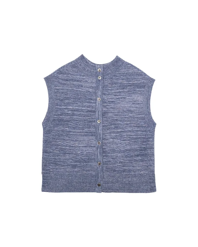 Mix Yarn Knit Vest