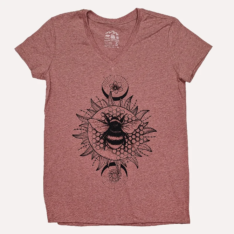 Women's Bumblebee V-neck T-shirt